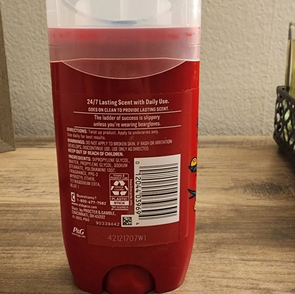 Old Spice Bearglove Mena Deodorant Wild Collection New